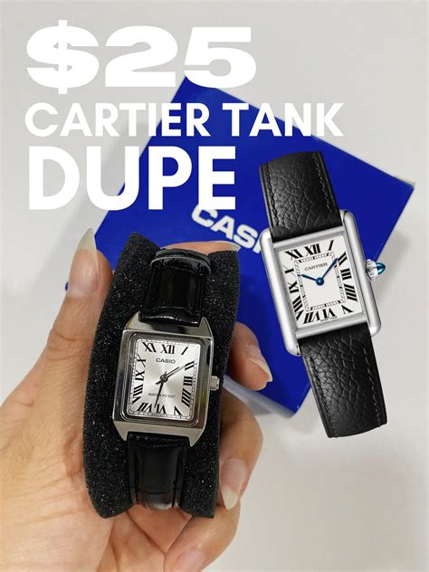 cartier dupe watches|casio cartier tank dupe.